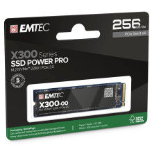 „Emtec SSD M2 NVMe PCIe 3 X300 256GB Power Pro“