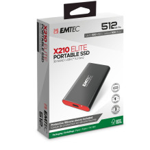 Nešiojamas „Emtec SSD 3.2Gen2 X210 512GB“