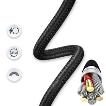 Tellur Minimalist USB-C to USB-C Cable 3A 1m Black Tellur Minimalist USB-C to USB-C Cable 3A 1m Black