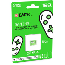 „Emtec MicroSDXC 128GB UHSI U3 V30 A1 Gaming“ žalia