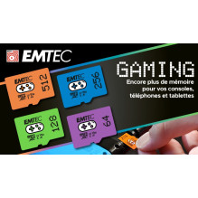 „Emtec MicroSDXC 256GB UHSI U3 V30 A1 Gaming“ mėlyna