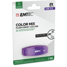 Emtec USB2.0 C410 8GB violetinė