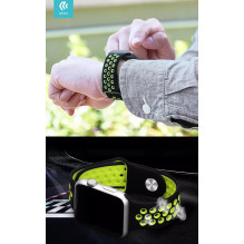 „Devia Deluxe“ serijos sportinė apyrankė, skirta „Apple Watch 4“, geltona