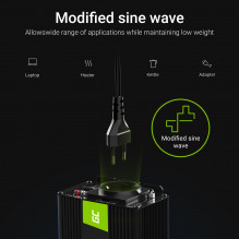 Green Cell Power Inverter 12V to 230V 150W/300W Modified sine wave