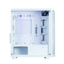 „Zalman T4 Plus“ baltas mini bokšto tipo korpusas, 120 mm ARGB ventiliatorius x1