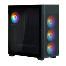 Zalman S5 Neo Black ATX, FRGB ventiliatorius x4