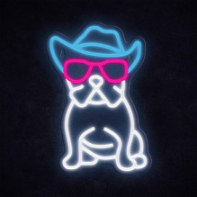 Manta SNL114MT Style Neon Lights BULDOG WITH GLASSES Manta SNL114MT Style Neon Lights BULDOG WITH GLASSES