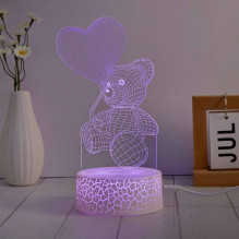 Manta SNL115RGB LED lamp Light decoration Heart RGB 3D