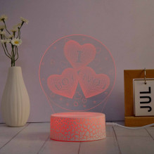Manta SNL115RGB LED lamp Light decoration Heart RGB 3D