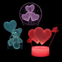 Manta SNL115RGB LED lamp Light decoration Heart RGB 3D