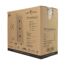 White Shark GCC-2401 Warhead-3 White 4 Ventiliatoriai 12cm RGB