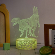Manta SNL117RGB LED lempa Šviesos apdaila Dinozaurai RGB 3D