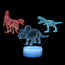 Manta SNL117RGB LED lempa Šviesos apdaila Dinozaurai RGB 3D
