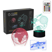 Manta SNL118RGB LED lempa Šviesos apdaila Kosmos RGB 3D