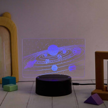 Manta SNL118RGB LED lempa Šviesos apdaila Kosmos RGB 3D