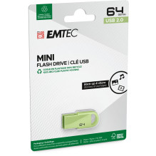 Emtec USB2.0 D250 64GB Mini žalias