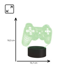 Manta SNL57RGB LED lempa Šviesos apdaila Gamepad RGB 3D Manta SNL57RGB LED lempa Šviesos apdaila Gamepad RGB 3D