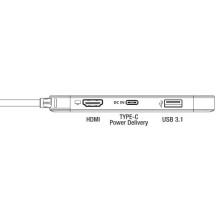 „Emtec HUB 6-in-1 Type-C T650C“