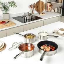 Salter BW06746EU7 Timeless Collection nerūdijančio plieno 5 dalių keptuvių rinkinys