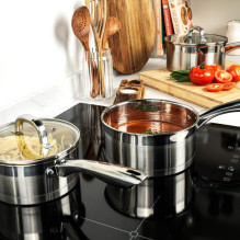 Salter BW06746EU7 Timeless Collection nerūdijančio plieno 5 dalių keptuvių rinkinys