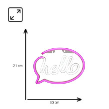 Manta SNL08PKT Style Neon Lights HELLO Pink / White Manta SNL08PKT Style Neon Lights HELLO Pink / White