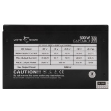 „White Shark GPSU-W500F Captain 3“ 500 W 80+ RGB garsiakalbis