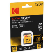 Kodak SDXC 128GB UHS-II U3 V90 Ultra Pro kortelė Kodak SDXC 128GB UHS-II U3 V90 Ultra Pro kortelė