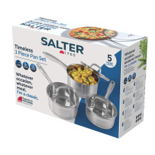 Salter BW06734EU7 „Timeless Collection“ 3 dalių keptuvių rinkinys