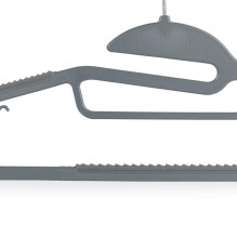 Beldray LA070598GRYFEU7 Grey Slimline Clothes Hangers - 8 Pack