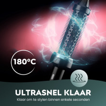 „Revamp BR-1300A-EU“ keraminis ir joninis 30 mm karštas šepetys, juodas