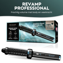 Revamp BR-1300A-EU Ceramic &amp; Ionic 30mm Hot Brush Black