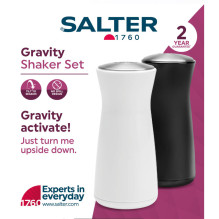 Salter BW129471EU7 Gravity Salt & Pepper Shaker Set Salter BW129471EU7 Gravity Salt & Pepper Shaker Set
