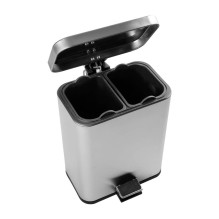 Beldray LA035235SSFEU7 5-Litre Dual Compartment Bin - Stainless Steel
