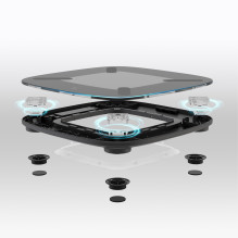 Homedics SCL-B200-BK3R GLO kūno analizatoriaus vonios svarstyklės Homedics SCL-B200-BK3R GLO kūno analizatoriaus vonios svarstyklės