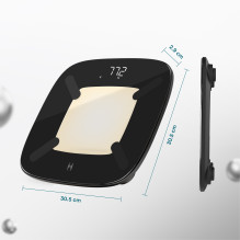 Homedics SCL-B200-BK3R GLO kūno analizatoriaus vonios svarstyklės Homedics SCL-B200-BK3R GLO kūno analizatoriaus vonios svarstyklės