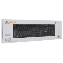 Sbox K-22 Keyboard US Black Sbox K-22 Keyboard US Black