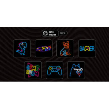 Manta SNL66WH Style Neon Lights FRENCH BULLDOG White