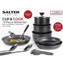 Salter BW12055IS Clip Cook 14 dalių virtuvės rinkinys