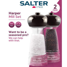Salter BW12949GEU7 Harper Mill rinkinys, skaidrus / pilkas