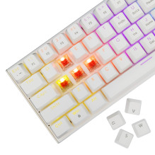 White Shark GK-002211V2 Wakizashi 2 White US Red Switches White Shark GK-002211V2 Wakizashi 2 White US Red Switches