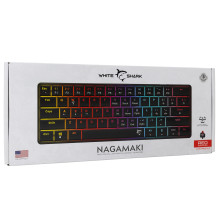 White Shark GK-006111 Nagamaki Black-Mechanical / US-Red.SW White Shark GK-006111 Nagamaki Black-Mechanical / US-Red.SW