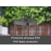 Beper P207ILI100 įkraunamas žibintas, juodas