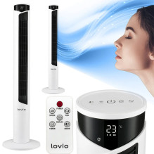 „Lovio LVTF101N24C-WH“ bokšto ventiliatorius „AirWave“ baltas