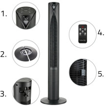 Lovio LVTF202Y24C-BK Tower Fan AirWave PRO Black