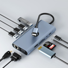 Hawk HW-HUB1101 11in1 Adapter USB-C