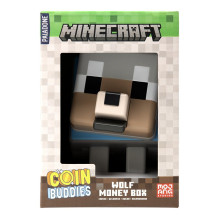 Paladone Minecraft Wolf Shaped Money Box