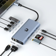 Hawk HW-HUB1101 11in1 adapteris USB-C