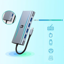Hawk HW-HUB1101 11in1 adapteris USB-C