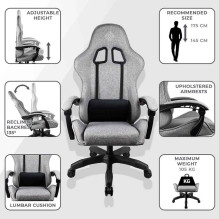 Subsonic Gem Gaming Chair Grey