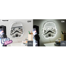 „Paladone“ „Žvaigždžių karų“ „Stormtrooper“ prie sienos tvirtinamas LED neoninis šviestuvas